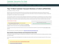 Canistervacuumsforsale.com